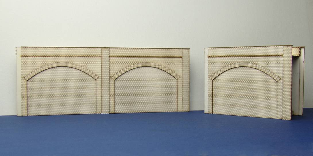 A 00-00 OO gauge brick arch unit <br /> A basic version of the brick arch unit. This unit can be assembled as a single width or double width or low relief version.